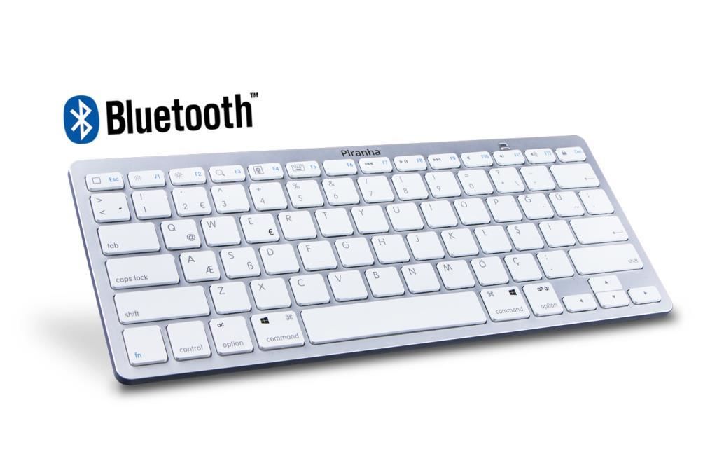 Piranha 2375 Bluetooth Kablosuz Klavye Beyaz